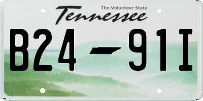 TN license plate B2491I
