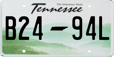 TN license plate B2494L