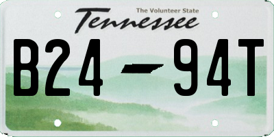 TN license plate B2494T