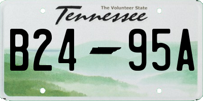 TN license plate B2495A