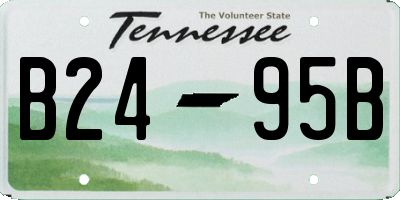 TN license plate B2495B