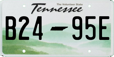 TN license plate B2495E