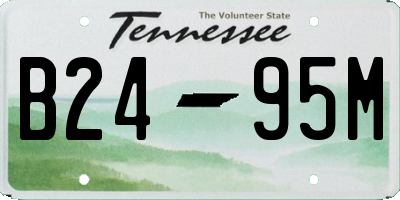 TN license plate B2495M