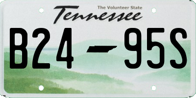 TN license plate B2495S