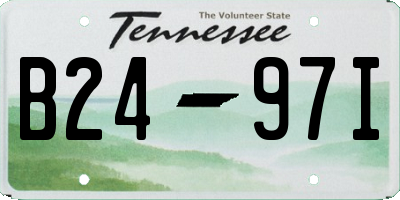 TN license plate B2497I