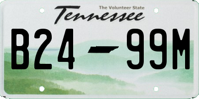TN license plate B2499M