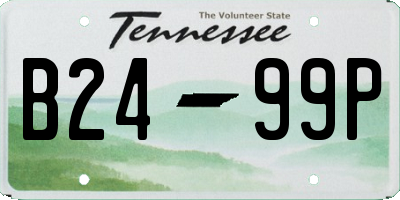 TN license plate B2499P