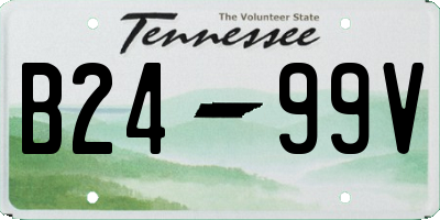 TN license plate B2499V