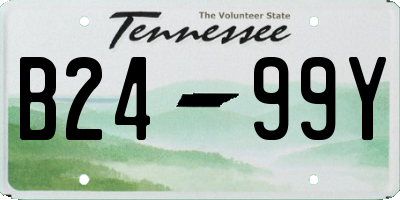 TN license plate B2499Y