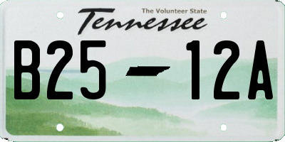 TN license plate B2512A