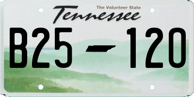 TN license plate B2512O
