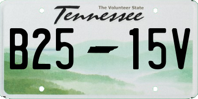 TN license plate B2515V