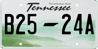 TN license plate B2524A