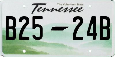 TN license plate B2524B