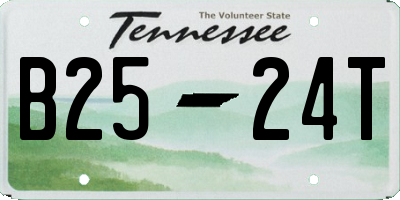 TN license plate B2524T