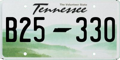 TN license plate B2533O