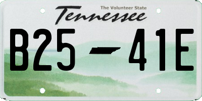 TN license plate B2541E
