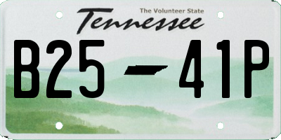 TN license plate B2541P