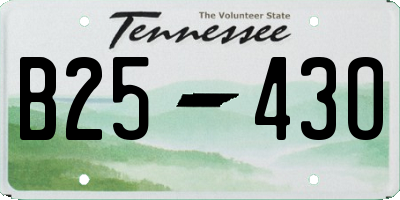 TN license plate B2543O