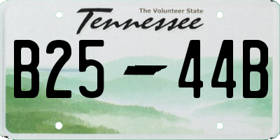 TN license plate B2544B