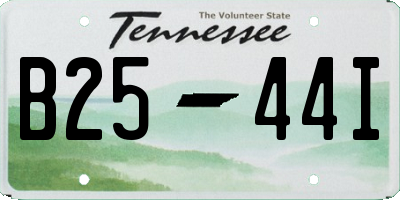 TN license plate B2544I