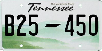 TN license plate B2545O