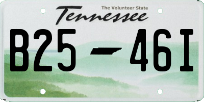 TN license plate B2546I