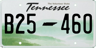TN license plate B2546O