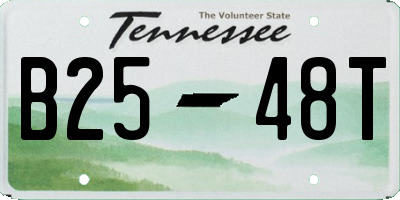 TN license plate B2548T