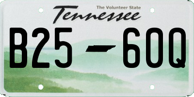TN license plate B2560Q