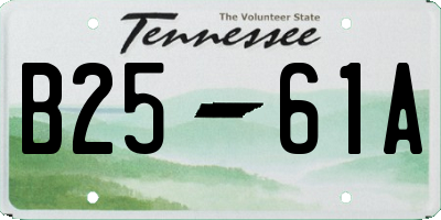TN license plate B2561A