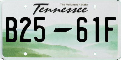 TN license plate B2561F