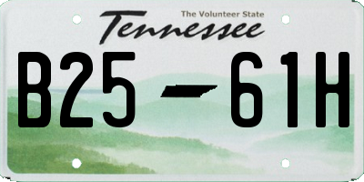 TN license plate B2561H