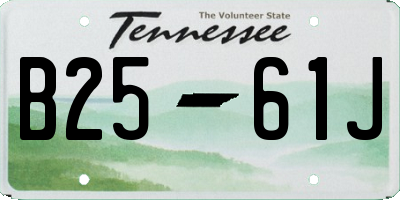 TN license plate B2561J
