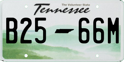 TN license plate B2566M