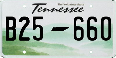 TN license plate B2566O