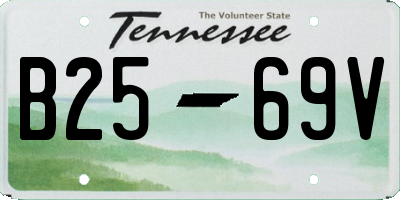 TN license plate B2569V