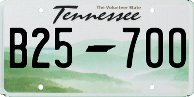 TN license plate B2570O