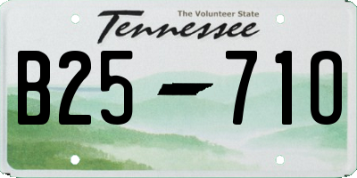 TN license plate B2571O