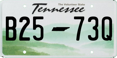 TN license plate B2573Q