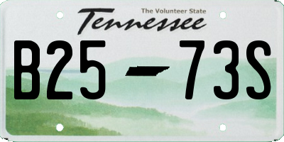 TN license plate B2573S