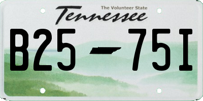 TN license plate B2575I