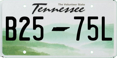 TN license plate B2575L