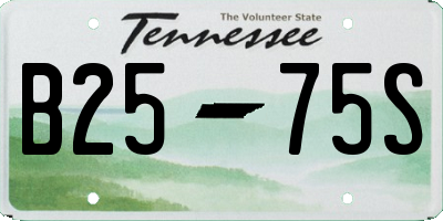 TN license plate B2575S