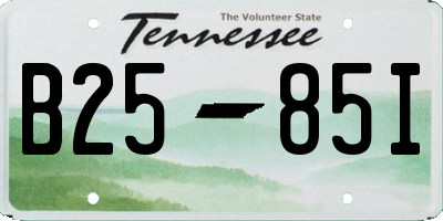 TN license plate B2585I