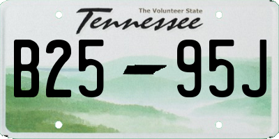 TN license plate B2595J