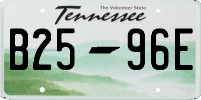 TN license plate B2596E