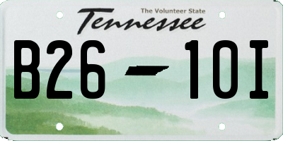 TN license plate B2610I