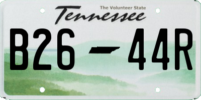 TN license plate B2644R