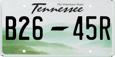 TN license plate B2645R